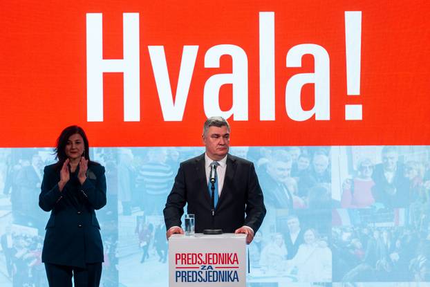 Zagreb: Zoran Milanović pobijedio na predsjedničkim izborima