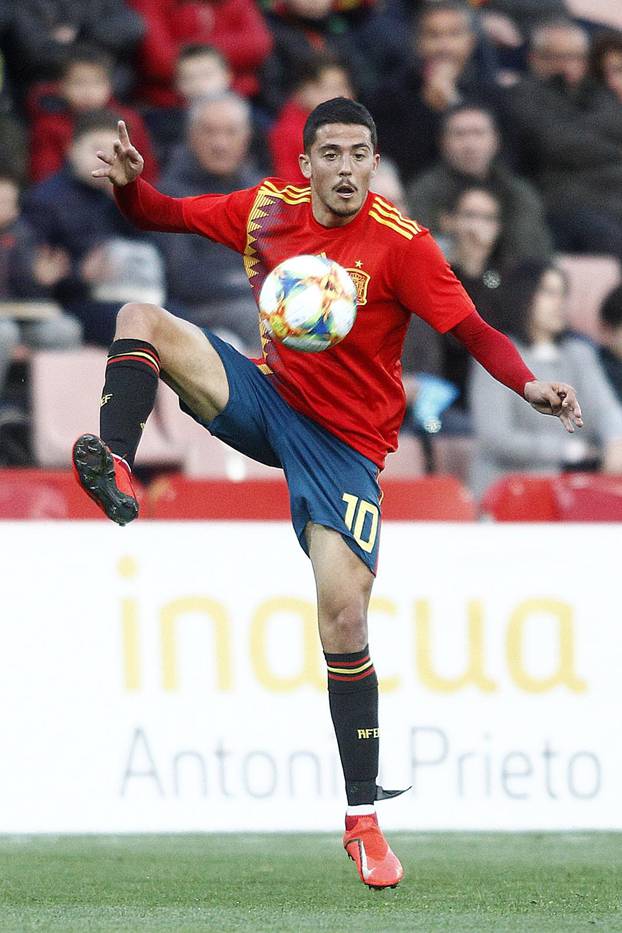 SPAIN V ROMANIA. INTERNATIONAL FRIENDLY MATCH. NATIONAL UNDER-21