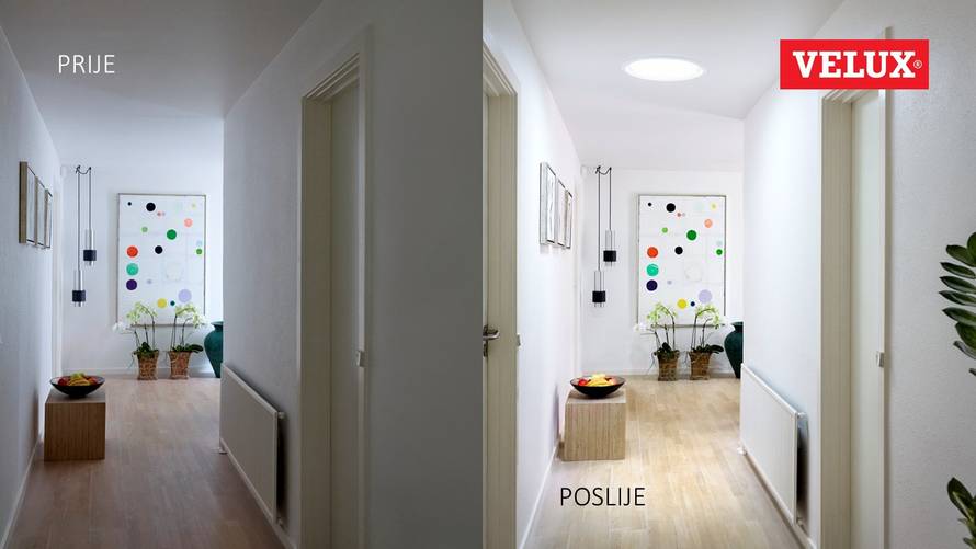 Velux svjetlosni tunel - dnevno svjetlo u svim dijelovima kuće
