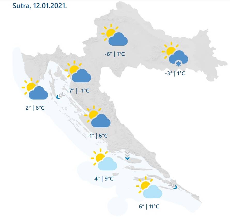 Brrrr: Hrvatska će se smrzavati na -15°C, snijega će biti još više