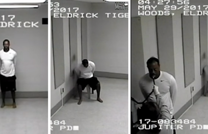 VIDEO Pijani Tiger savio se k'o upitnik dok je sjedio u pritvoru
