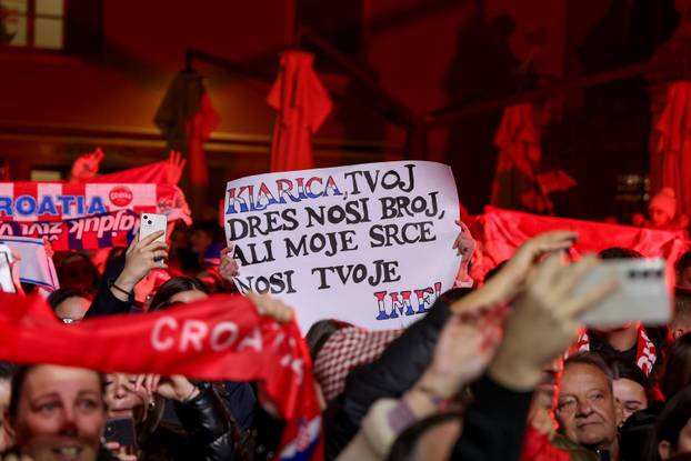 Zadar: Doček zadarskih članova srebrne rukometne reprezentacije