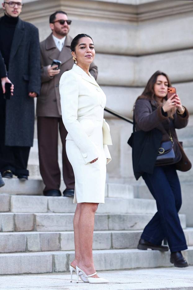 Guests at Schiaparelli Haute Couture Spring/Summer 2026 show in Paris