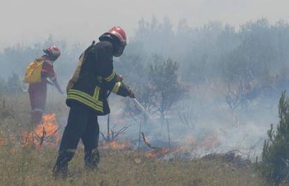 Vatrogasci ugasili požar šume i makije kraj Zatona 