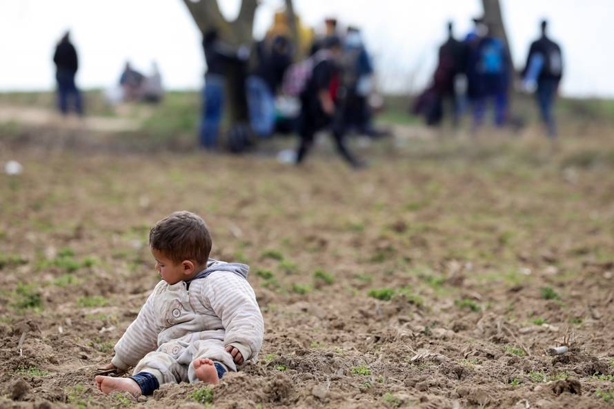 Migranti na graničnom prijelazu Pazarkule između Turske i Grčke