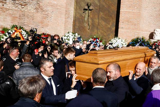Funeral for former AC Milan and Bologna manager Sinisa Mihajlovic in Rome