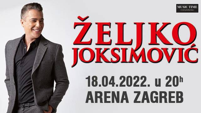 Željko Joksimović održat će koncert 18.4. u Zagrebačkoj Areni