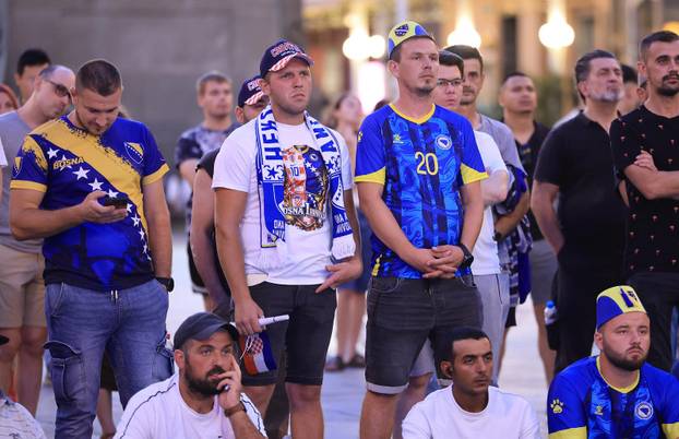 Zagreb: Praćenje utakmice između BiH i Švicarske