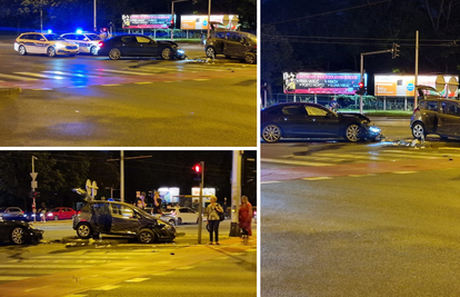 FOTO  Jedan ozlijeđeni u sudaru automobila na Horvaćanskoj