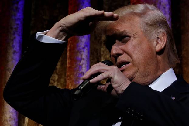 Trump speaks to diplomats at the Presidential Inaugural Committee (PIC) Chairman