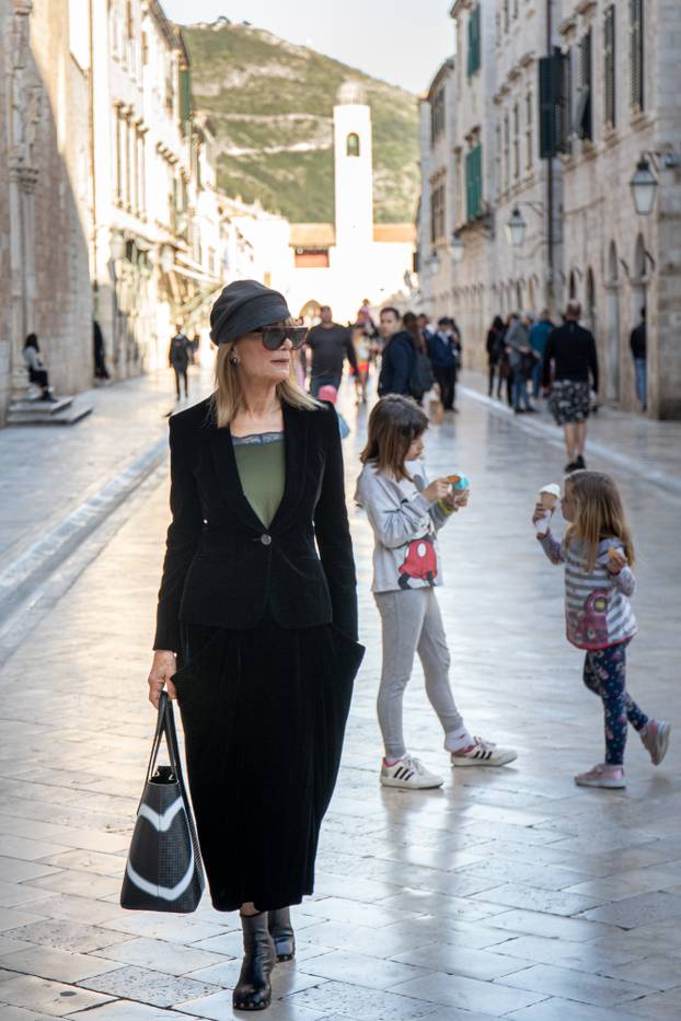 Dubrovnik: Đurđa Tedeschi u šetnji gradom
