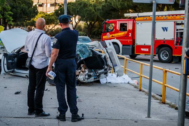 Split: Autom sletio s kolnika i usmrtio pješakinju