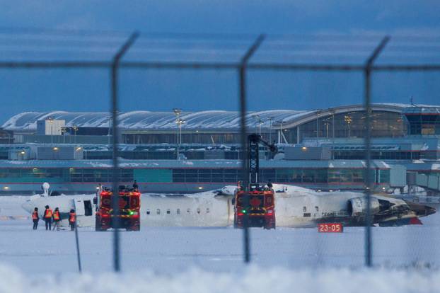 Plane crash at Toronto Pearson International Airport in Mississauga