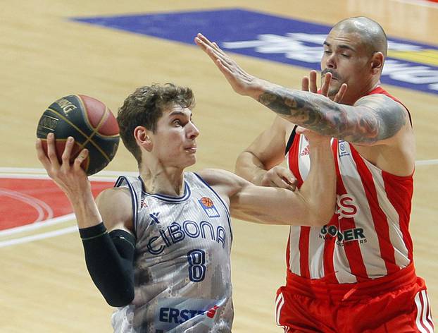 The match of the 10th round of the AdmiralBet ABA league between KK Crvena zvezda and FK Cibona was played in the Aleksandar Nikolic hall.

Utakmica 10. kola AdmiralBet ABA lige izmedju KK Crvena zvezda i FK Cibona odigrana je u hali Aleksandar Nikolic.