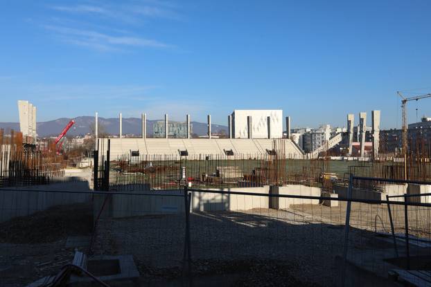 Zagreb: Napreduju radovi na izgradnji stadiona u Kranjčevićevoj