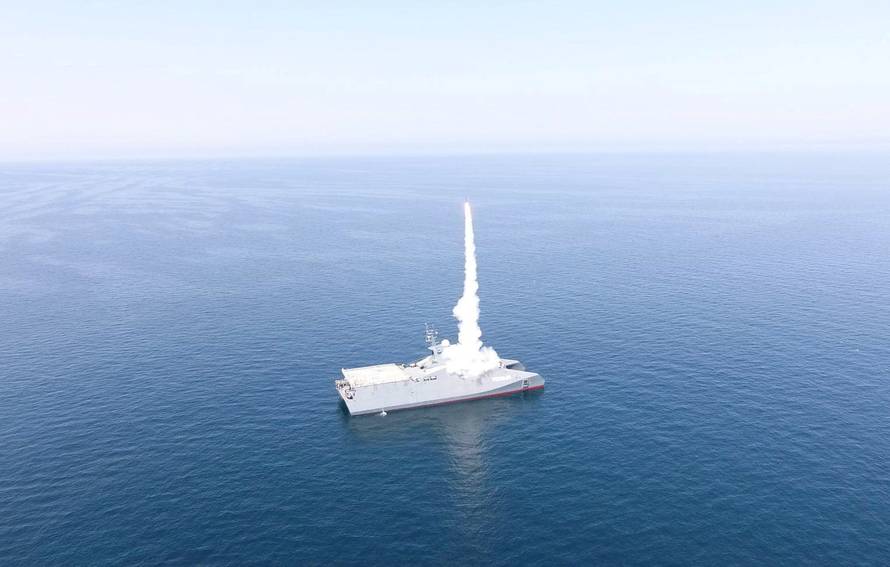 A missile is launched during an exercise in southern Iran