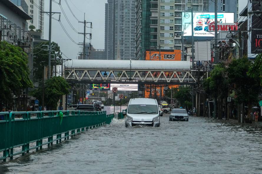 Heavy rain in Bangkok
