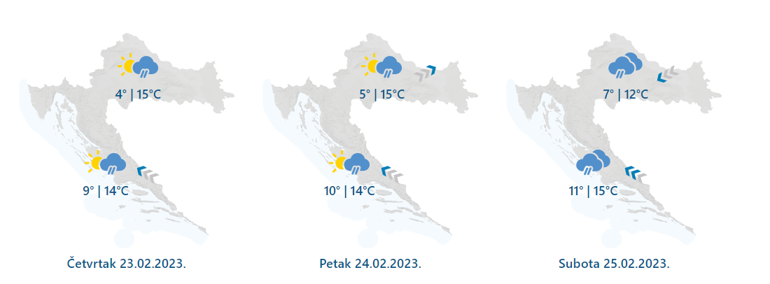 Još par dana toplo, a onda stiže nagla promjena: Snijega će biti i u Dalmaciji, pada temperatura