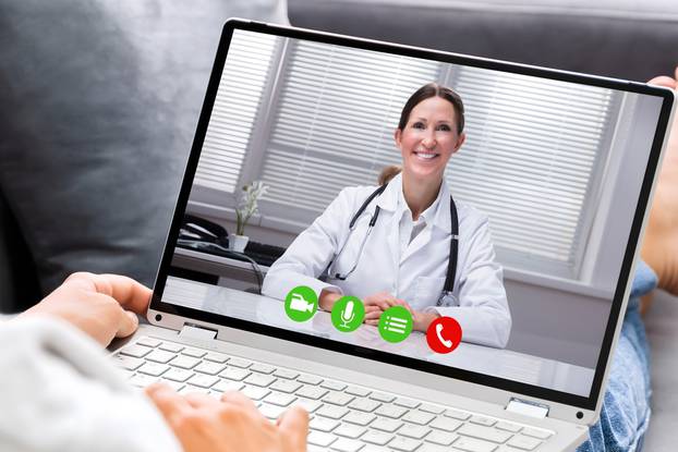 Telemedicine,Video,Call,To,Doctor,On,Laptop