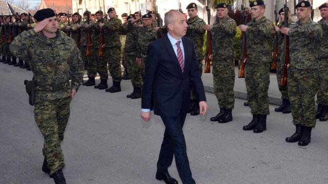 PoÅ¾ega: SveÄanost polaganja prisege vojnika u vojarni 123. brigade HV-a â