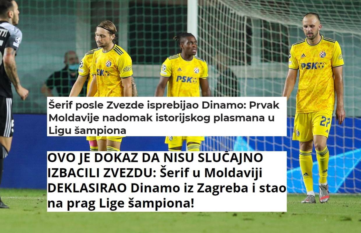 Srpski mediji likuju: I Dinamo je sada osjetio kako tuče Šerif...