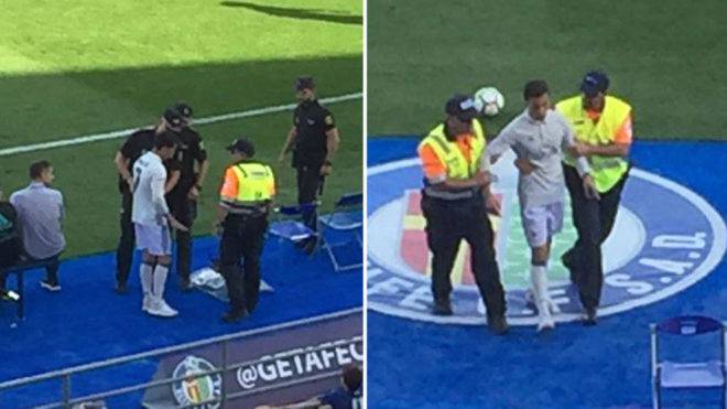 'Cristiana Ronalda' policija je izbacila sa stadiona Getafea