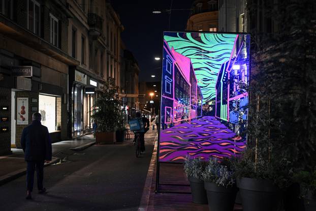 Pripreme za Festival svjetla u Zagrebu