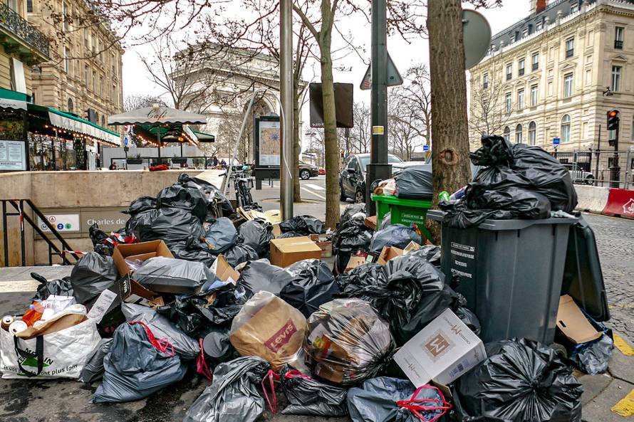 Reforme retraites, Greves, Paris, Rive droite