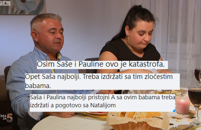 Gledatelji 'Večere' hvale Sašu, a grde ženski dio ekipe: Najbolji je, treba izdržati s ovim babama