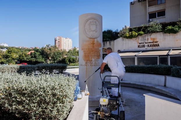 Split: Išaran spomenik HOS-a