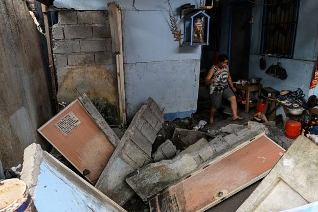 Aftermath of earthquake in southern Philippines