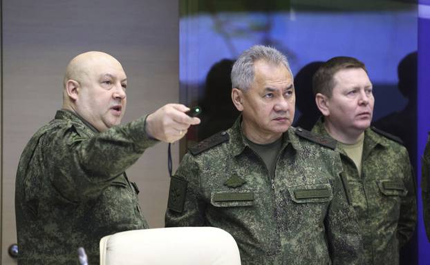 Sergei Shoigu and General of the Army Sergei Surovikin.