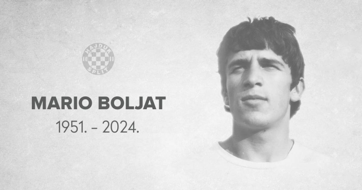 Legendarische Hajduk-voetballer Mario Boljat sterft op 72-jarige leeftijd