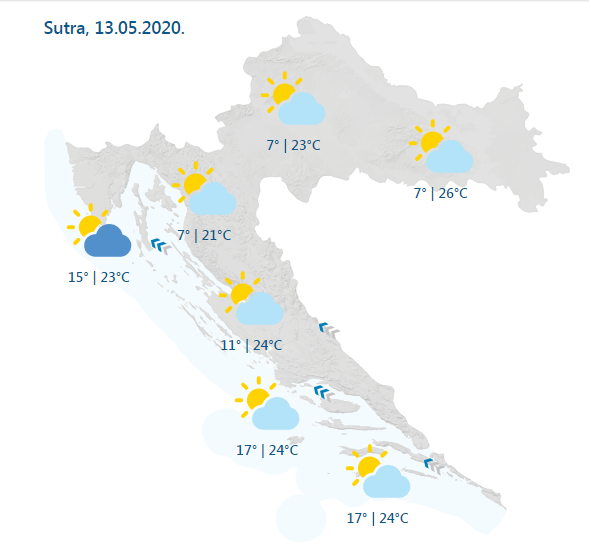 Ništa od kave na terasi: Kiša, pljuskovi i grmljavina cijeli dan