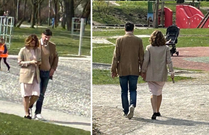 FOTO Ljubavna idila u Zagrebu: Doris Pinčić i suprug Davor su prošetali držeći se za ruke...