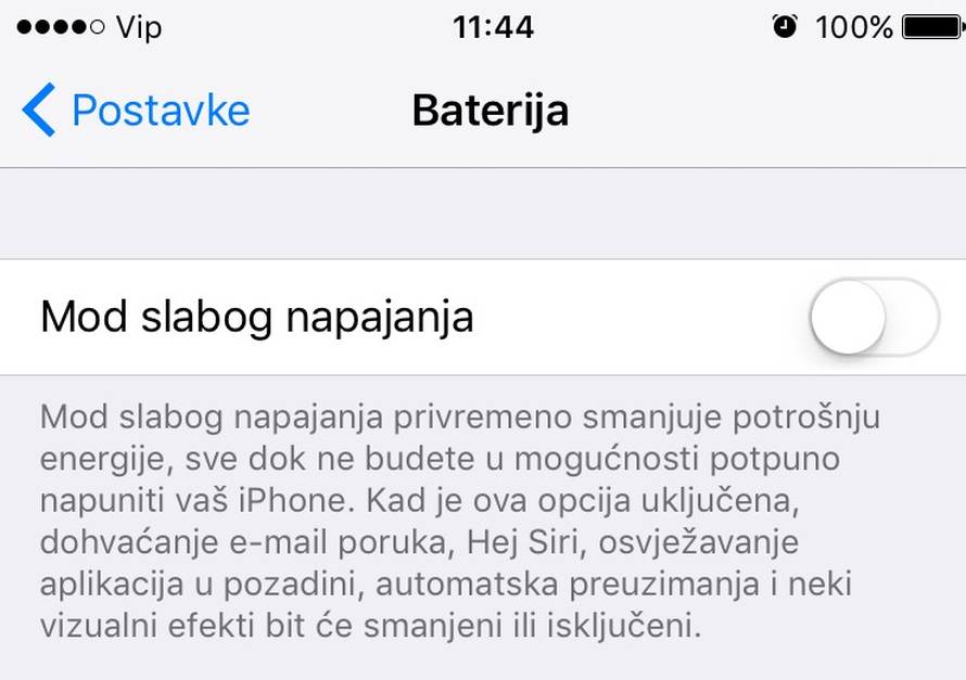 Zašto je baterija na iPhoneu žute boje i kako to promijeniti?