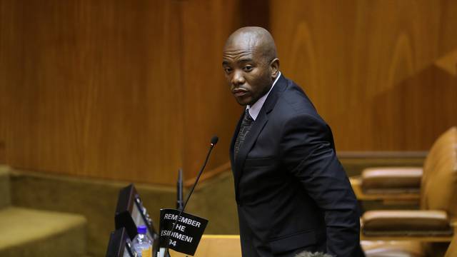 Leader of the Democratic Alliance Mmusi Maimane is pictured ahead of President Zuma's State of the Nation Address in Cape Town