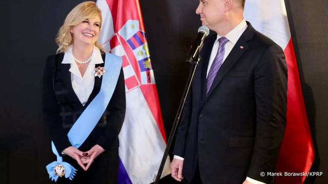 Bijeli orao za Kolindu: Dobila je najviše poljsko odlikovanje, a na tome joj čestitao i Plenković
