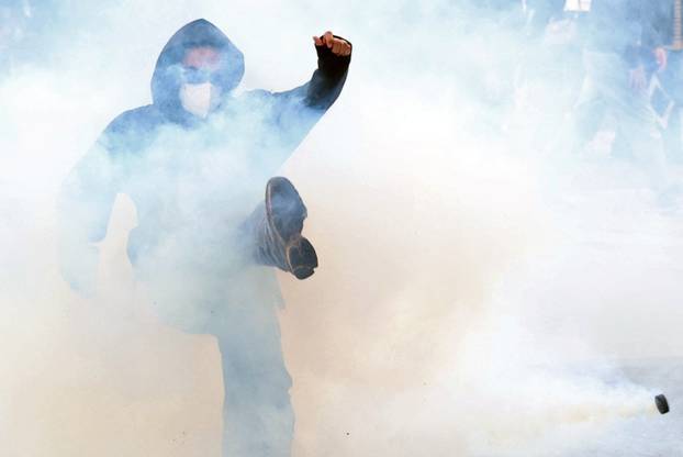Students' protest in Brussels