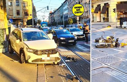 FOTO Kaos u Zagrebu: Bosanac proletio kroz crveno i zabio se u Crnogorca, on naletio na ženu