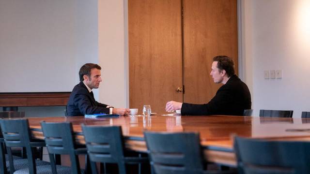 France's President Emmanuel Macron and Elon Musk meet in New Orleans