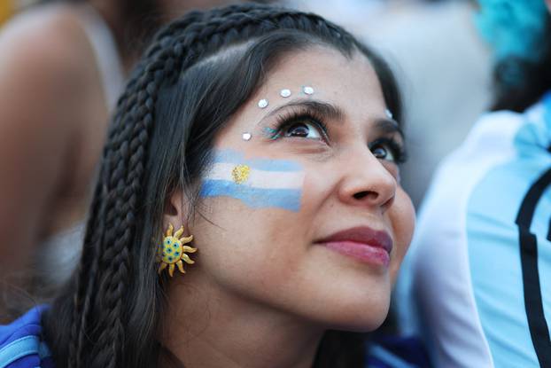FIFA World Cup 2026 - Final - Spain v Argentina - Argentina fans gather in Copacabana Beach