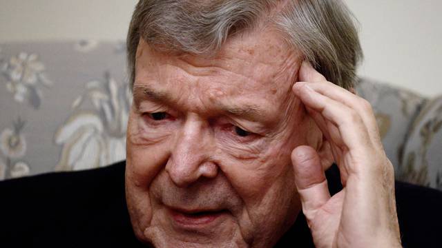 FILE PHOTO: Australian Cardinal Pell talks about his time in jail and his future plans, in Rome