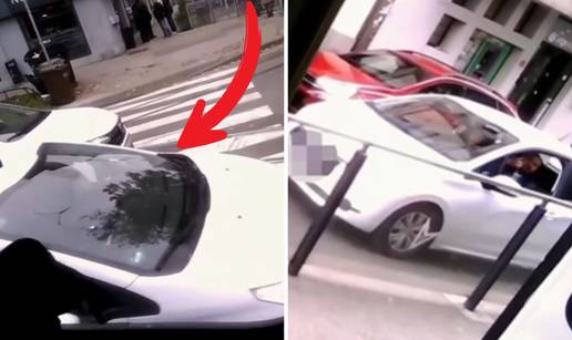 NEVJEROJATNA SNIMKA Oduzeo ZET-ovcu prednost i prijetio mu: 'Izađi pi*ko! Je*em te u usta!'