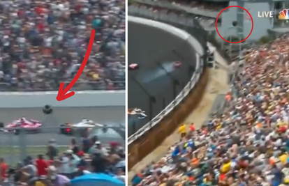VIDEO Umalo tragedija na utrci IndyCara. Kotač preletio ogradu