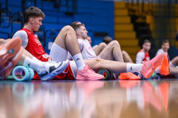 Zagreb: Trening i okupljanje Hrvatske košarkaške reprezentacije