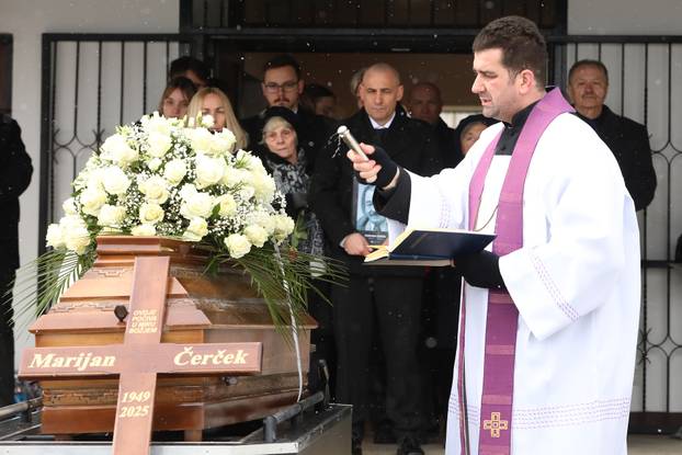 Zagreb: Sprovod Marijana Čerečeka na Stenjevačkom groblju