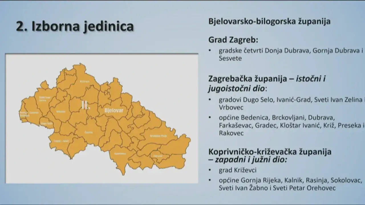 Ovo su nove izborne jedinice: Najveća promjena je u Zagrebu