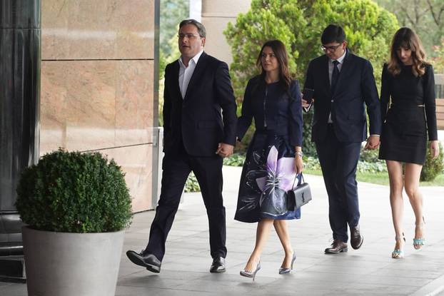 Beograd: Dolazak uzvanika na proslavu vjenčanja Mihajla Šaulića i Marine Velimirović  