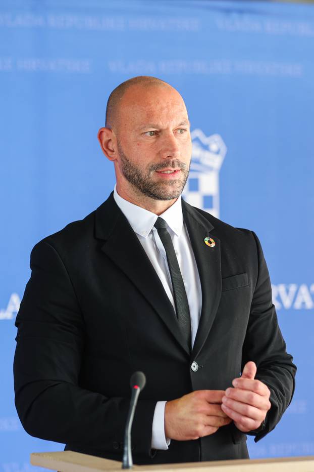 Zagreb: Minister Damir Habijan made a statement to the media 